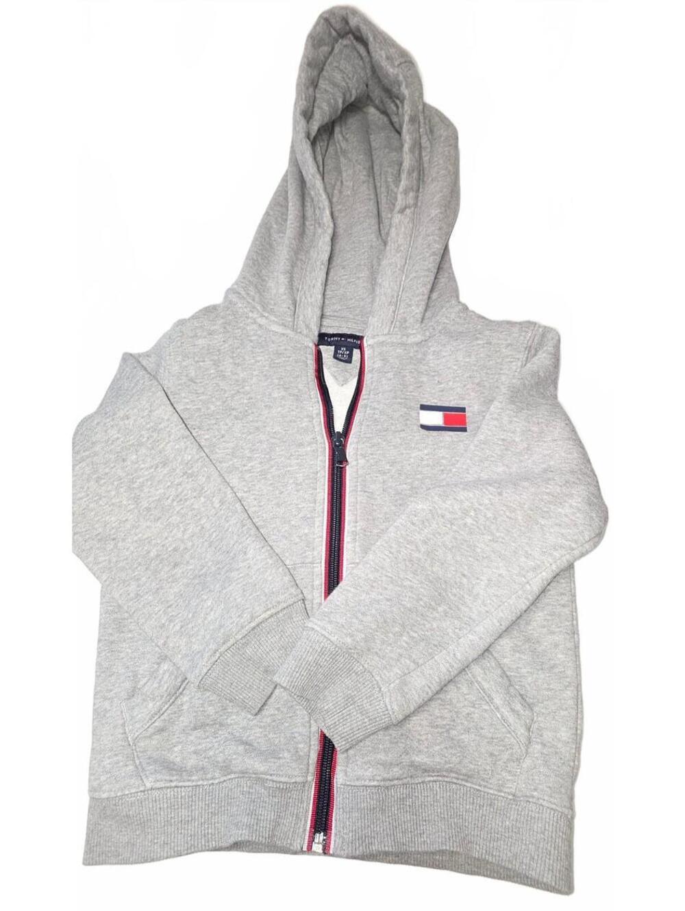Tommy Hilfiger Kids' Grey Full Zip Hoodie XS (4-5Y)